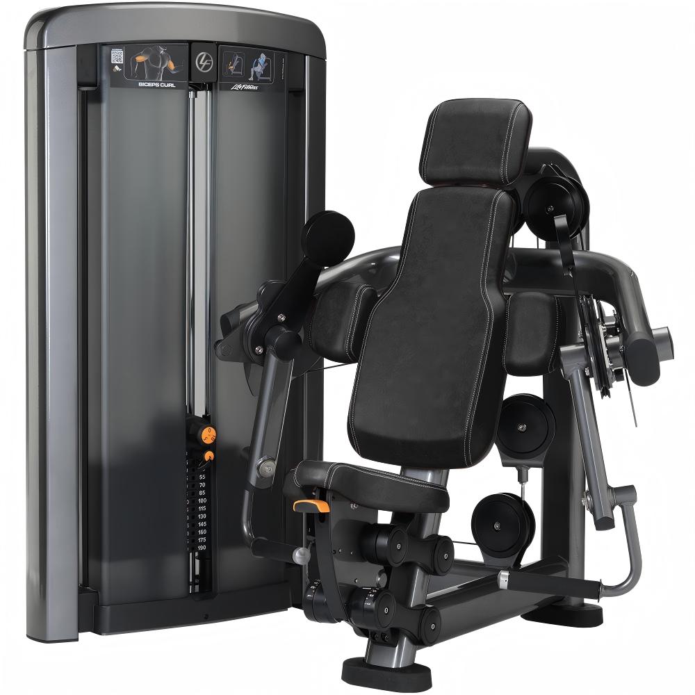Pin-Loaded Bicep Curl Machine